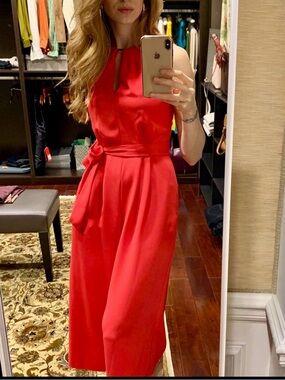 Karen Millen red jumpsuit US size 2
